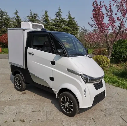 Electric Delivery Mini Van With Refrigerated Containers Small Pick-up